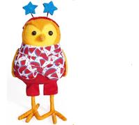 Adorabile bambola di uccelli estivi. Una graziosa decorazione per la casa per gli amanti degli uccelli che abbelliscono il vostro giardino, la terrazza o il soggiorno o danno una sensazione di gioia