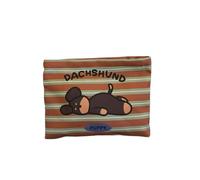 Adorabile borsa per il trucco a righe con orso per le donne; borsa per cosmetici di grande capacità per viaggi, Colore unico, Taglia unica