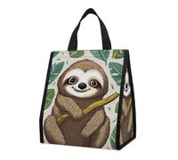 Adorabile borsa termica per il pranzo con bradipo per donne e uomini, borsa della spesa riutilizzabile, grande borsa termica a tenuta stagna, pieghevole, portatile, per lavoro, campeggio, picnic