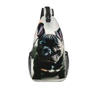 Adorabile Bulldog Francese Borsa A Tracolla Per Gli Uomini E Le Donne Piccola Borsa A Tracolla Impermeabile Mini Crossbody Daypack Per Escursionismo
