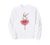 Adorabile Bunny Ballerina Acquerello Danza Amante Felpa