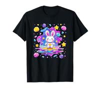 Adorabile Bunny Star Adventure Cosmic Maglietta