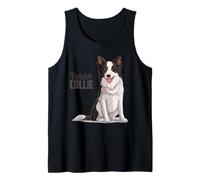 Adorabile cane Border Collie - Simpatico cane pastore scozzese Canotta