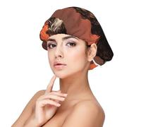 Adorabile cane Cockapoo,Cuffia da notte elastica in raso per adulti, fascia per capelli in seta regolabile, cuffia da notte elastica per donne