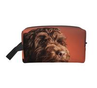 Adorabile cane Cockapoo, organizer per cosmetici di grande capacità, borsa da viaggio per il trucco da donna