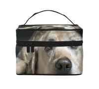 Adorabile cane Labrador, Borsa per il trucco Borsa per cosmetici Borsa da toilette da viaggio portatile Astuccio per matite Astuccio da toilette