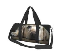 Adorabile cane Labrador, Borsone da viaggio di grande capacità Borsa rotonda Borsa da viaggio sportiva Borsa da viaggio Borsa da fitness