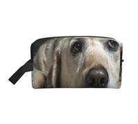 Adorabile cane Labrador, organizer per cosmetici di grande capacità, borsa da viaggio per il trucco da donna