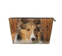 Adorabile cane Sheltie, Borsa da toilette Borsa per trucco Borsa per cosmetici Borsa da toilette da viaggio portatile