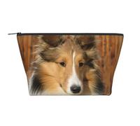 Adorabile cane Sheltie, Borsa da toilette Borsa per trucco Borsa per cosmetici Borsa da toilette da viaggio portatile