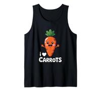 Adorabile Carota Animata: Amo Le Carote Canotta