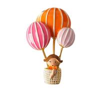 Adorabile Cartoon Hot Air Balloon Pin Con Bambina Accessori Decorativi Accessorio di Moda Per Le Donne E I Bambini Colore Vivace Lega Cartoon Spilla, Misura unica, come descritto