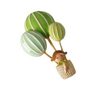 Adorabile Cartoon Hot Air Balloon Pin Con Bambina Accessori Decorativi Accessorio di Moda Per Le Donne E I Bambini Lega Cartoon Air Balloon Risvolto Pin, Misura unica, come descritto