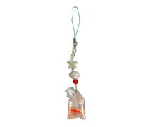 Adorabile catena per telefono con perline accessori artigianali ciondolo unico a tema ragazza