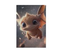 Adorabile Cosmic Dragon Baby Illustrazione piccole bandiere all'aperto banner per esterni per la decorazione del giardino 28x40 doppia faccia