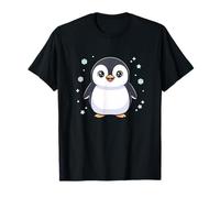 Adorabile Cucciolo di Pinguino con Fiocchi di Neve Invernali Maglietta