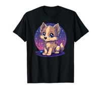 Adorabile cucciolo sotto la notte stellata Maglietta