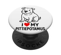 Adorabile design a forma di cuore Pitbull PopSockets PopGrip Adesivo