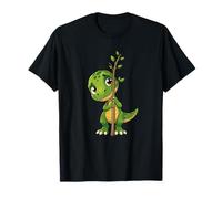 Adorabile Dinosauro Bambino con Albero per Bambini Maglietta