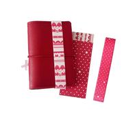 Adorabile Dot Bear a tema un 7 elastico Notebook Band Binder Strap regolabile con struttura elastica per tenere la pagina utilizzare cinturino diario