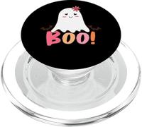Adorabile Fantasma Boo Fiore Rosa Divertimento Halloween PopSockets PopGrip per MagSafe