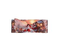 Adorabile fascia invernale con fiocco di Babbo Natale - Fascia per capelli delicata e delicata - Fasce elastiche morbide da principessa