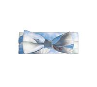 Adorabile fascia per capelli con colomba bianca della pace, morbida ed elastica, accessorio per capelli per neonati da 0 a 6 mesi, morbido elastico delicato sulla pelle