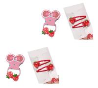 Adorabile fermaglio per capelli a forma di fragola, grazioso fermaglio per capelli scintillante, per ragazze 2000 Trend