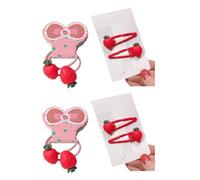 Adorabile fermaglio per capelli a forma di fragola, grazioso fermaglio per capelli scintillante, per ragazze 2000 Trend