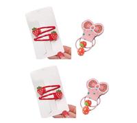 Adorabile fermaglio per capelli a forma di fragola, grazioso fermaglio per capelli scintillante, per ragazze 2000 Trend