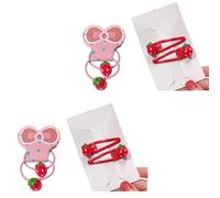 Adorabile fermaglio per capelli a forma di fragola, grazioso fermaglio per capelli scintillante, per ragazze 2000 Trend