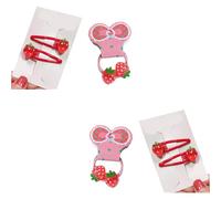 Adorabile fermaglio per capelli a forma di fragola, grazioso fermaglio per capelli scintillante, per ragazze 2000 Trend
