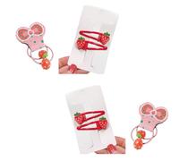 Adorabile fermaglio per capelli a forma di fragola, grazioso fermaglio per capelli scintillante, per ragazze 2000 Trend