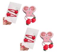 Adorabile fermaglio per capelli a forma di fragola, grazioso fermaglio per capelli scintillante, per ragazze 2000 Trend