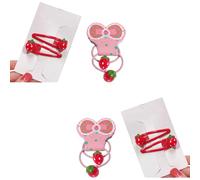 Adorabile fermaglio per capelli a forma di fragola, grazioso fermaglio per capelli scintillante, per ragazze 2000 Trend