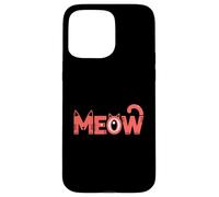 Adorabile gatto appassionato miao grafica Custodia per iPhone 15 Pro Max