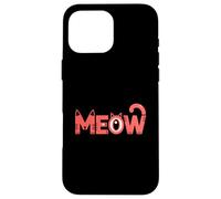 Adorabile gatto appassionato miao grafica Custodia per iPhone 16 Pro Max