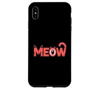 Adorabile gatto appassionato miao grafica Custodia per iPhone XS Max