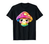 Adorabile Kawaii Fungo Arcobaleno Anime Divertimento Maglietta