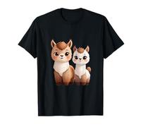Adorabile Llama Duo Cute Animal Lovers Design Maglietta