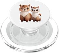 Adorabile Llama Duo Cute Animal Lovers Design PopSockets PopGrip per MagSafe