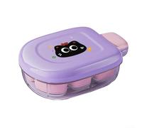 Adorabile macchina per ghiaccio in silicone per cubetti di ghiaccio rapidi, perfetta per raffreddare bevande e frullati (viola)