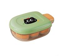 Adorabile macchina per il ghiaccio in silicone per cubetti di ghiaccio rapidi, perfetta per raffreddare bevande e frullati (verde)