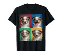 Adorabile Merle Australian Shepherd Puppy Expressions Maglietta