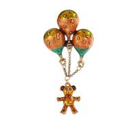 Adorabile Mongolfiera Animale Spilla Moda Laple Pin Con Frange Liscio Dettaglio Per Campus Evento Leggero Orso Palloncino Pin
