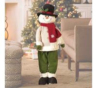 Adorabile Mr. Snowman Con Gambe Estensibili Decorazione Natalizia Per Portico