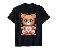 Adorabile Orsacchiotto con Cuori Valentine Love Maglietta
