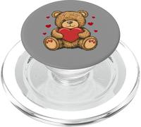Adorabile orsacchiotto con peluche a forma di cuore-amore PopSockets PopGrip per MagSafe