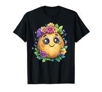 Adorabile patata kawaii circondata da fiori Maglietta