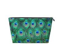 Adorabile pavone verde, Borsa da toilette Borsa per trucco Borsa per cosmetici Borsa da toilette da viaggio portatile